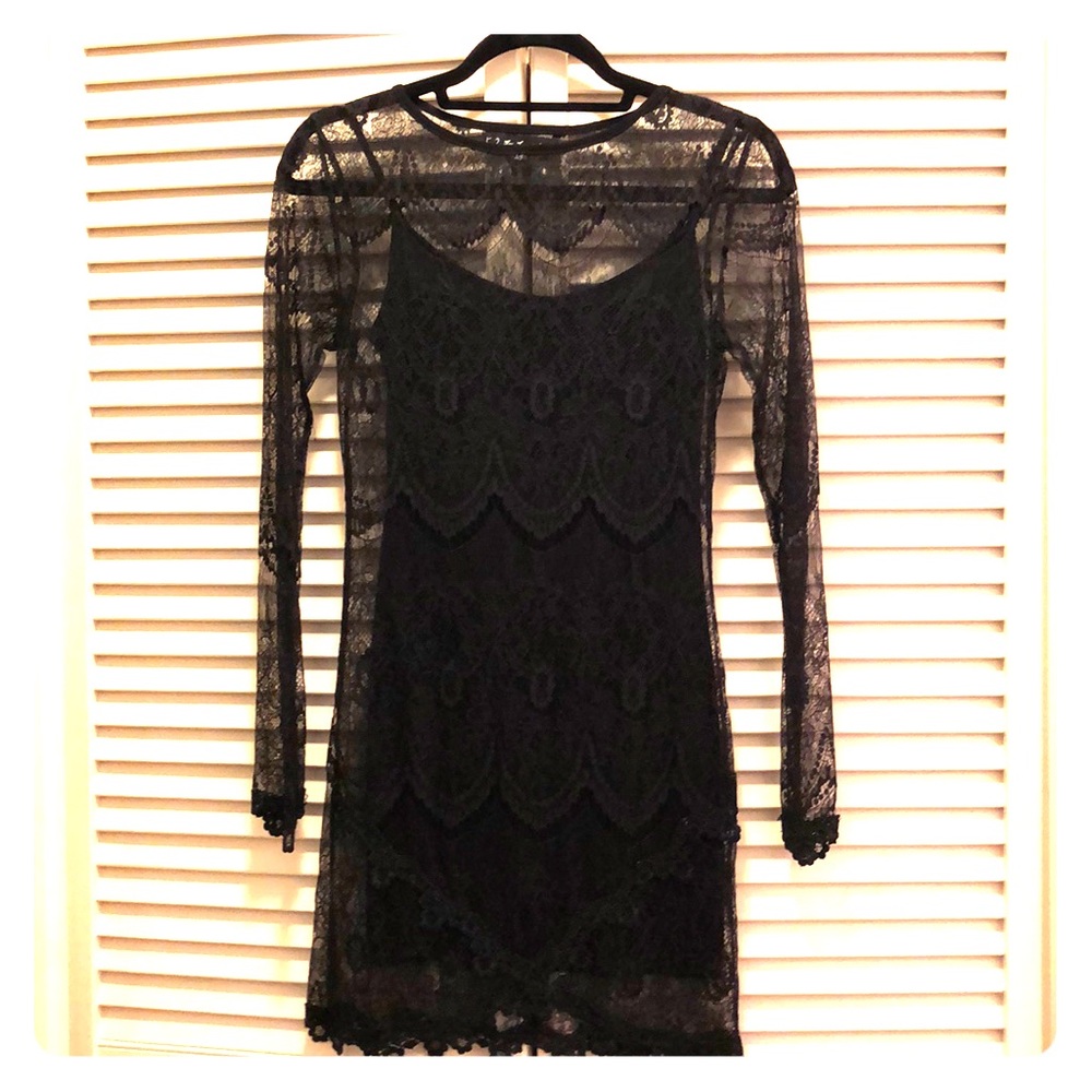 For Love and Lemons lace overlay dress